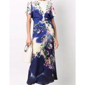 Saloni Marta floral-print maxi dress